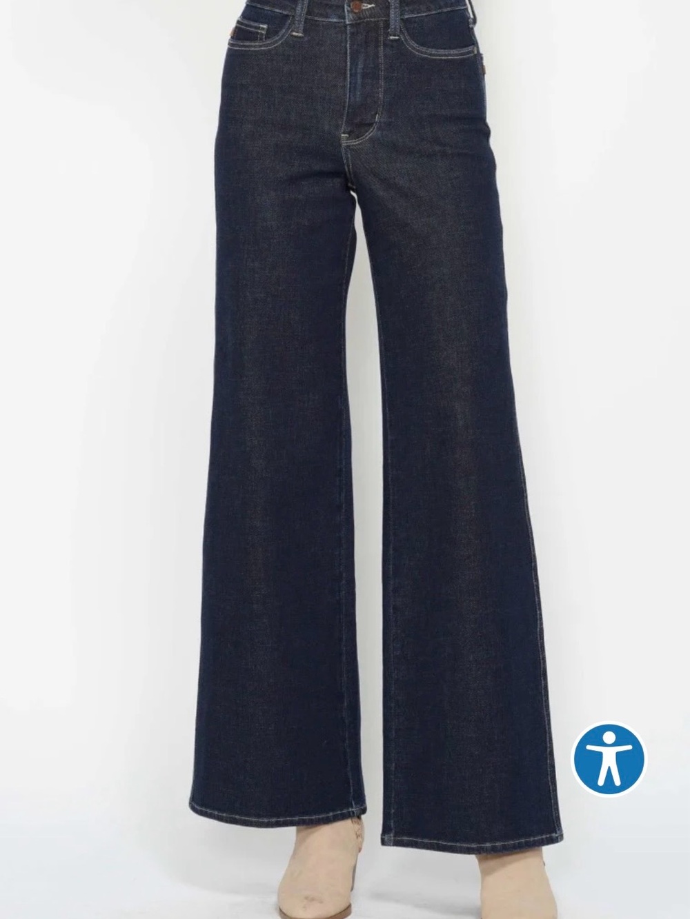 Judy Blue Retro Wide High-Rise Jeans